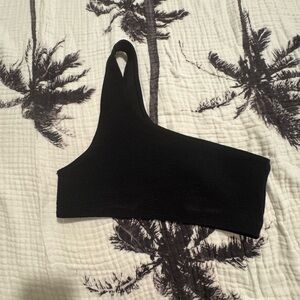 MIKOH ONE SHOULDER SWIM TOP